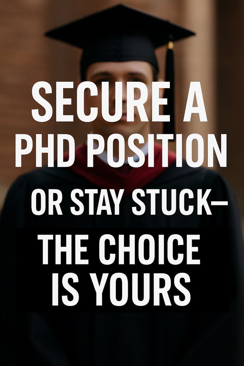 Let’s be brutally honest: no one is coming to hand you a PhD position. Not your professors. Not your parents. Not the system. If you’re waiting for permission, you’re already behind.

Here’s the mindset shift:
You don’t “apply” for a PhD. You position yourself for it. Here’s how: