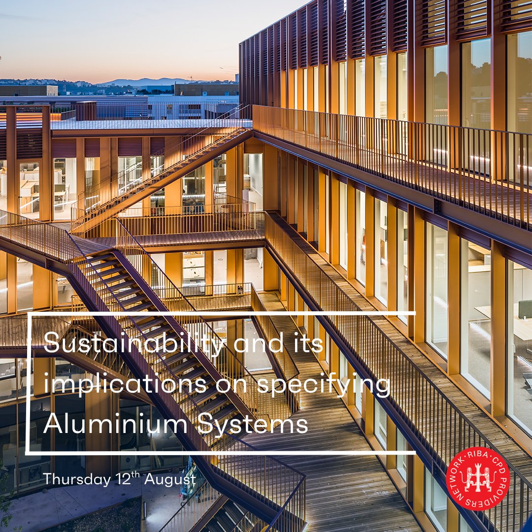 Did you know that the energy used in the construction and operation of buildings makes up 50% of the UK's greenhouse gas emissions? 

Sign up for our CPD webinar 'Sustainability and its Implications for Specifying Aluminium Glazing Systems' to learn more: brnw.ch/21wUJeB