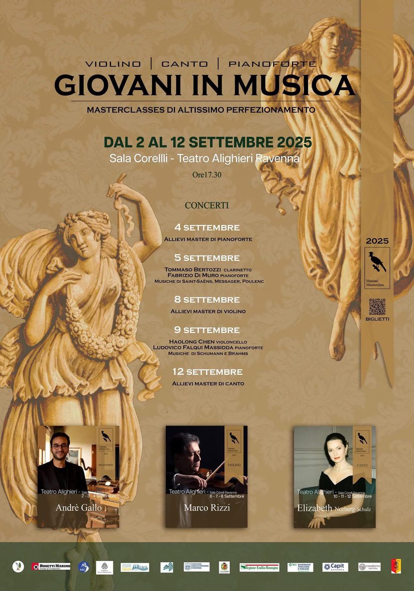 ‘Giovani in musica’
Dal 2 al 12 settembre 2025 🎻🎹🎤

teatroalighieri.org/lists/giovani-…