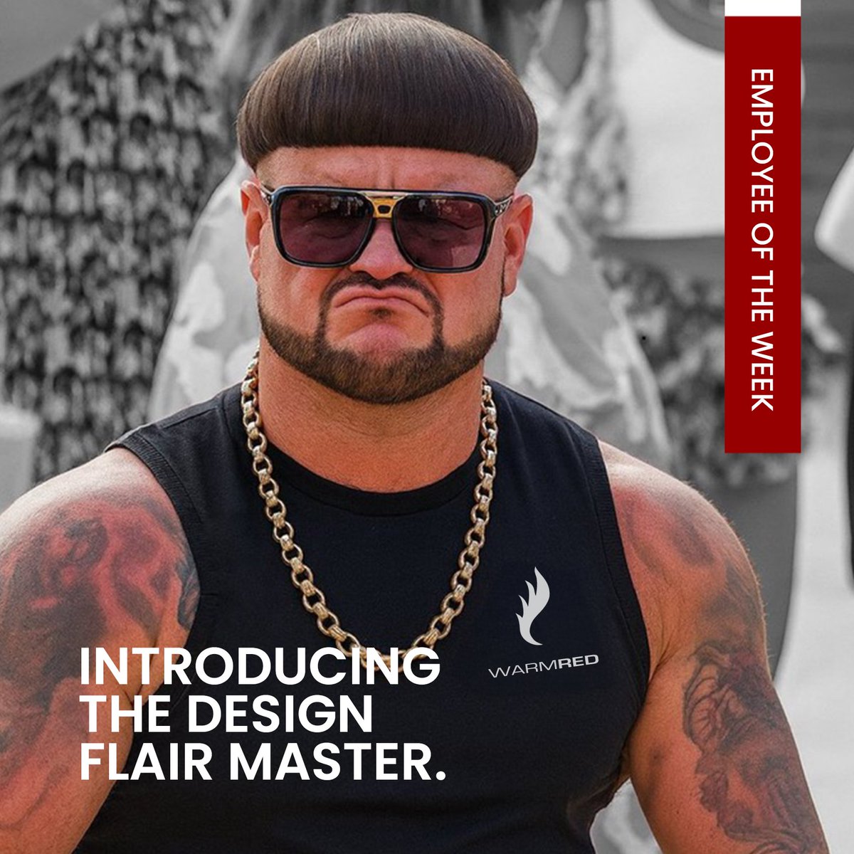 warmredcreative's tweet image. Introducing the design flair master of the week – blazing a trail with bold ideas, Ibiza energy and a dangerously good eye for detail. 🔥 Creativity, turned up to eleven.
#Warmred #CreativeFlair #EmployeeOfTheWeek