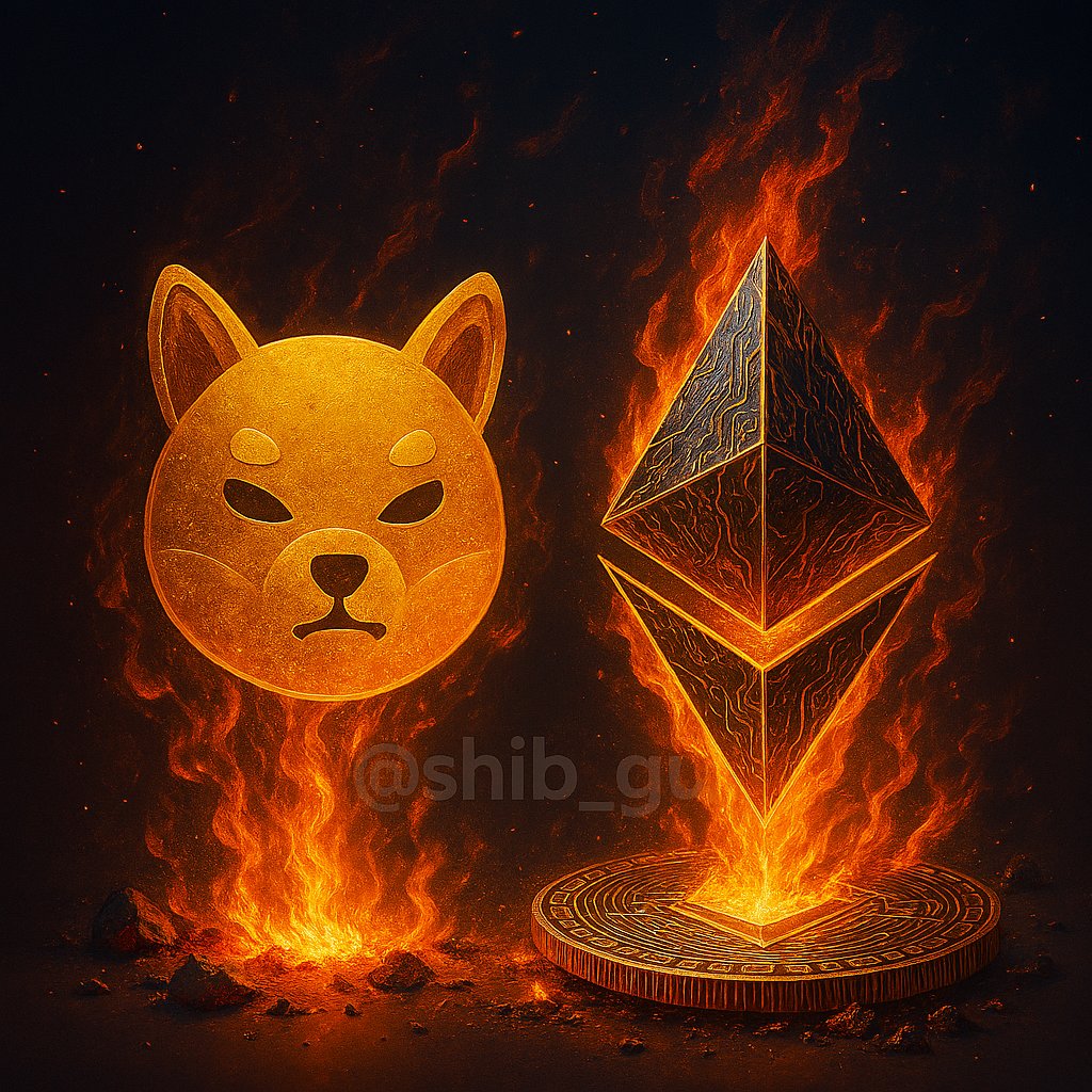 Shib_Guy's tweet image. ETH burns fees. SHIB burns tokens. Scarcity is the new flex. #Ethereum #SHIB #Deflationary #CryptoArt #shiba #shib #shibainu #shibarium