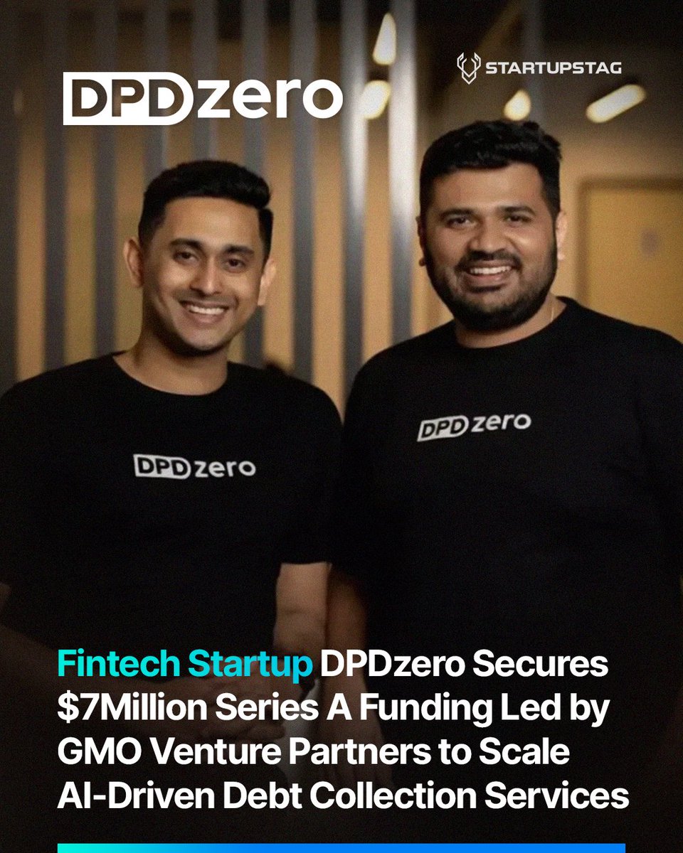 startup_stag's tweet image. 💰 DPDzero raises $7M Series A led by GMO Venture Partners! Bengaluru fintech&apos;s AI-driven debt collection serves RBL Bank &amp;amp; IndusInd Bank. Will build own field agent network for ethical collection practices in India&apos;s debt recovery market.
Follow @startup_stag
#DPDzero #SeriesA