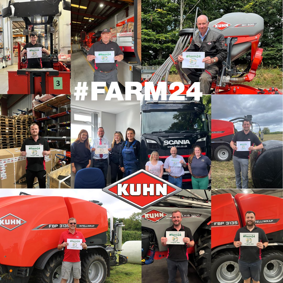 We are proud to be supporting #farm24 😄 This is our chance to recognise the hard work of all British farmers and agricultural workers 👏

#bestrongbekuhn #farm24