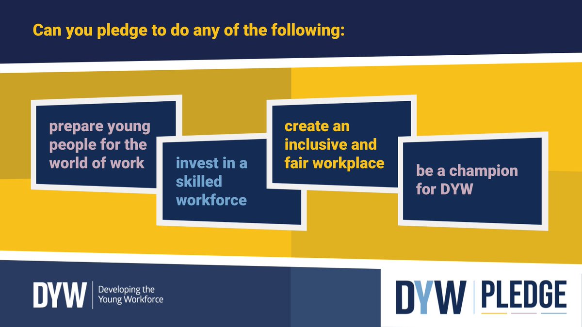 The DYW Pledge helps employers commit to meaningful action for young people - from offering work experience to creating opportunities.

It’s flexible, practical, and tailored to what your business can offer.

Pledge today: dyw.scot/pledge

#DYWPledge #NoWrongPath