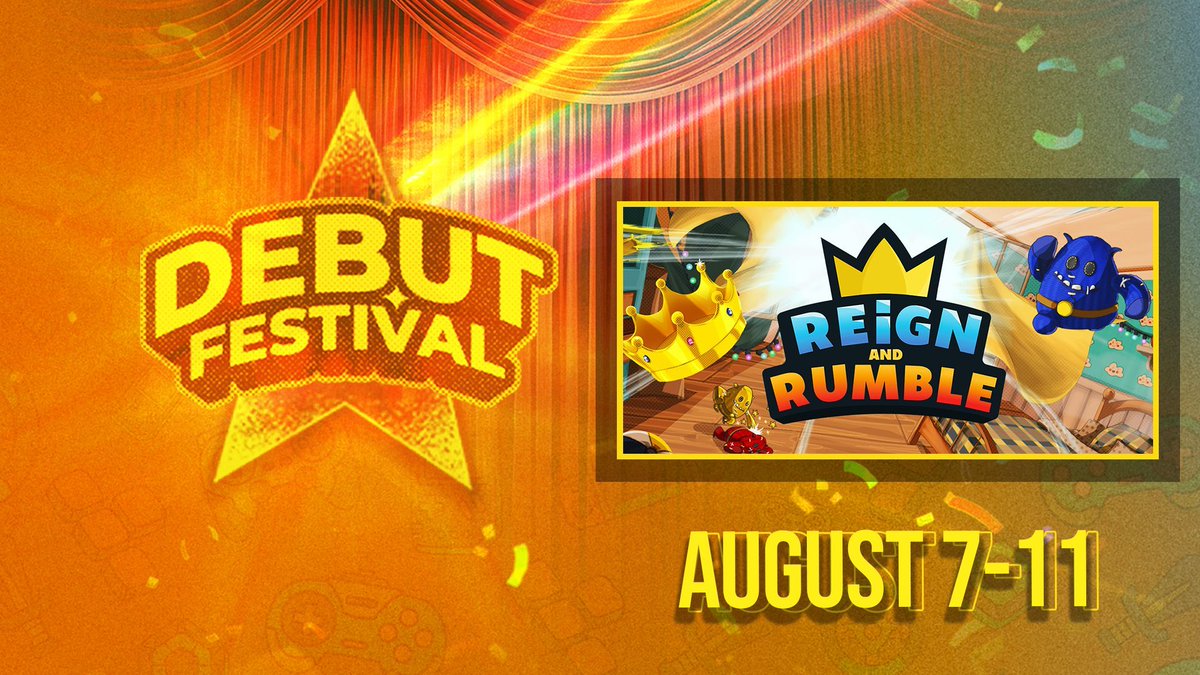 Give Game Studio (@givegamestudio) on Twitter photo 🚨 We're participating in our very first festival!
🎮 Reign and Rumble is joining <a href="/gamedev_ist/">GameDev.ist</a> Debut Festival 2025, from 7 to 11 August 🌍
Thank you for this wonderful opportunity!
#DebutFestival #ReignAndRumble #IndieGame #Steam 🚨 We're participating in our very first festival!
🎮 Reign and Rumble is joining <a href="/gamedev_ist/">GameDev.ist</a> Debut Festival 2025, from 7 to 11 August 🌍
Thank you for this wonderful opportunity!
#DebutFestival #ReignAndRumble #IndieGame #Steam