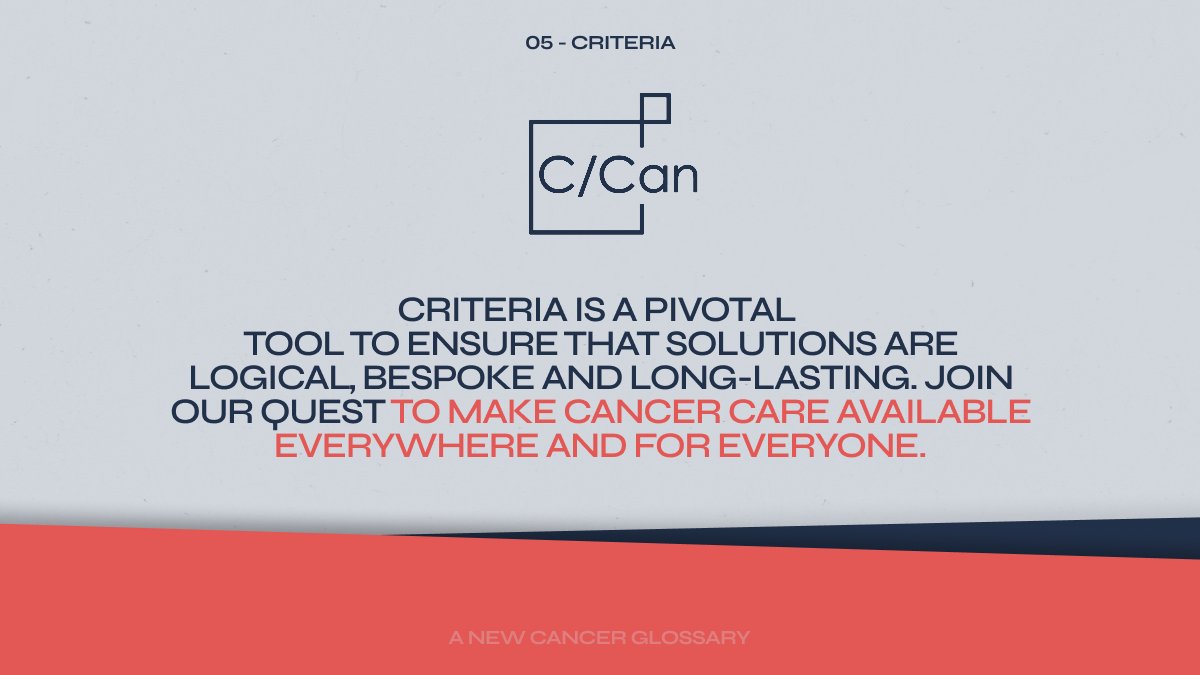 At C/Can, we use defined benchmarks to assess #CancerCare in #cities—identifying gaps, aligning stakeholders &amp; shaping local solutions based on #global standards.

📊 One model, tailored results.

👉 Swipe through to see how criteria shape our work. 

#HealthForAll #GlobalHealth