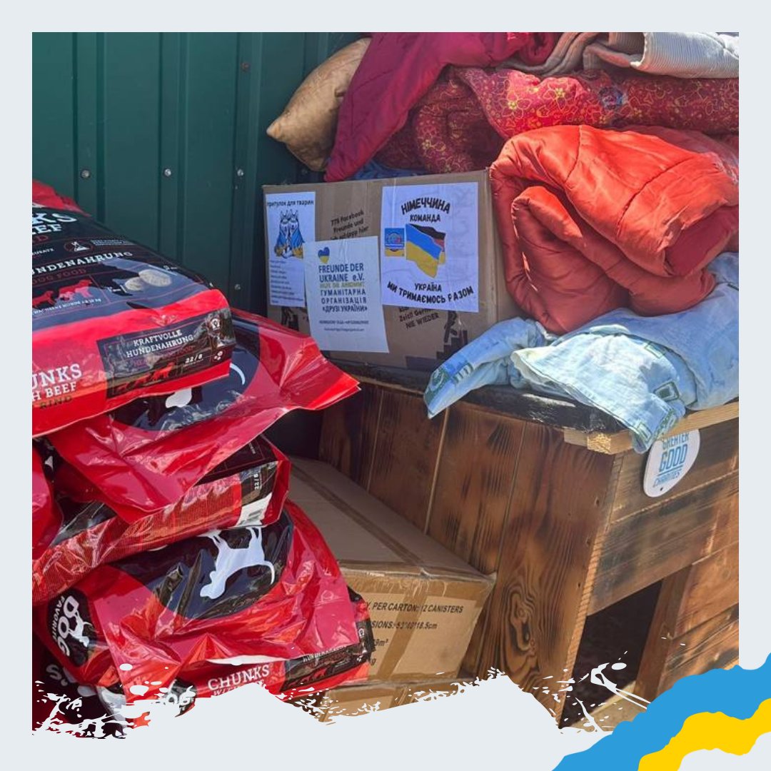 SunriseUkraine's tweet photo. Thousands of #homeless dogs and cats in #Ukraine were left without food and care. #Sunrise organized a major pet food delivery for #homelessanimals in the city of #Mykolaiv. Your donation today means a well-fed four-legged friend tomorrow https://t.co/pmkwf5t57F #helpanimals https://t.co/mFf8jf7Uxb