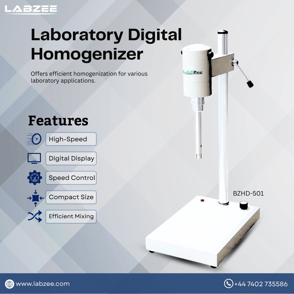 labzeequip's tweet image. Designed for precision and consistency, the Laboratory Digital Homogenizer ensures smooth and efficient sample processing.
Email: info@labzee.com
phone: ++44 7402 735586
Website: Labzee.com

#Labzee#DigitalHomogenizer #LabEquipment #SampleProcessing #LabTechnology