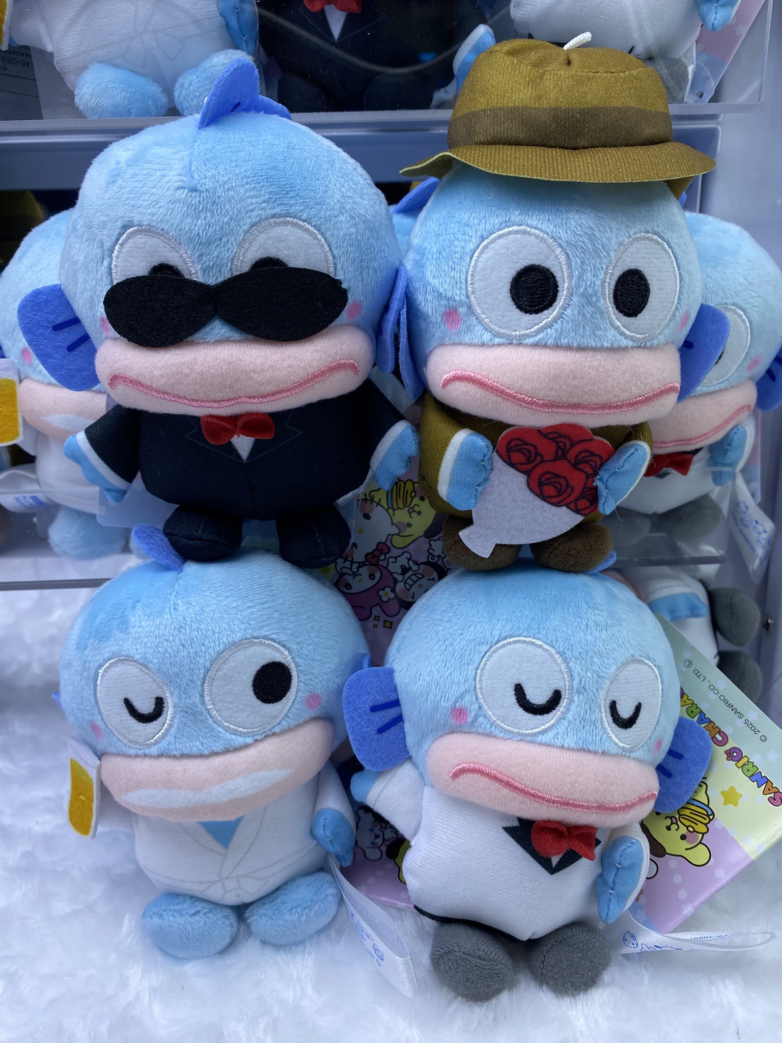 ゆるかわサンリオキャラクターズマスコット ハンギョドン ダンディズム 4点 ゆるかわ サンリオキャラクターズ マスコット “ハンギョドン