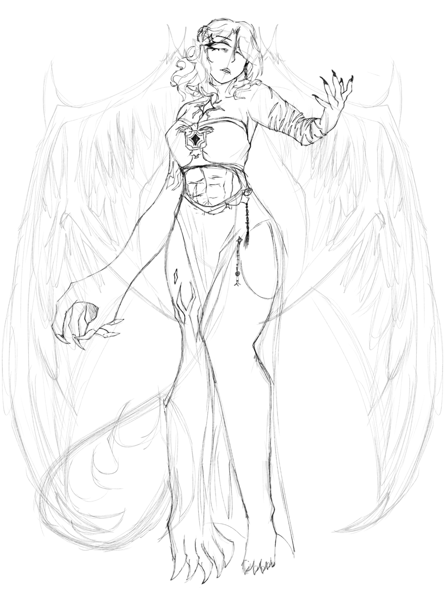 Crystalcookie46's tweet photo. Showing off a work-in-progress 
Of a Oc of mine’s form https://t.co/2ZDDw3wc4S