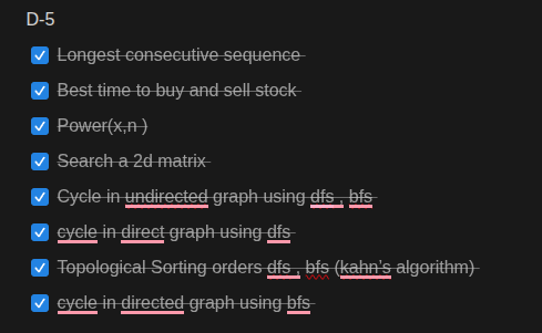 Divyansh (@coder_divyansh) on Twitter photo #Day5 of 30 days of Dsa #Challenge 
✅Solved 4 questions 
✅Cycle in undirected graph using dfs , bfs
✅Topological Sorting orders dfs , bfs 
      (kahn’s algorithm) #Day5 of 30 days of Dsa #Challenge 
✅Solved 4 questions 
✅Cycle in undirected graph using dfs , bfs
✅Topological Sorting orders dfs , bfs 
      (kahn’s algorithm)