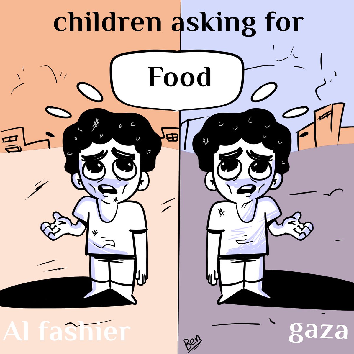 #gazagenocide
#AlFashir_is_starving