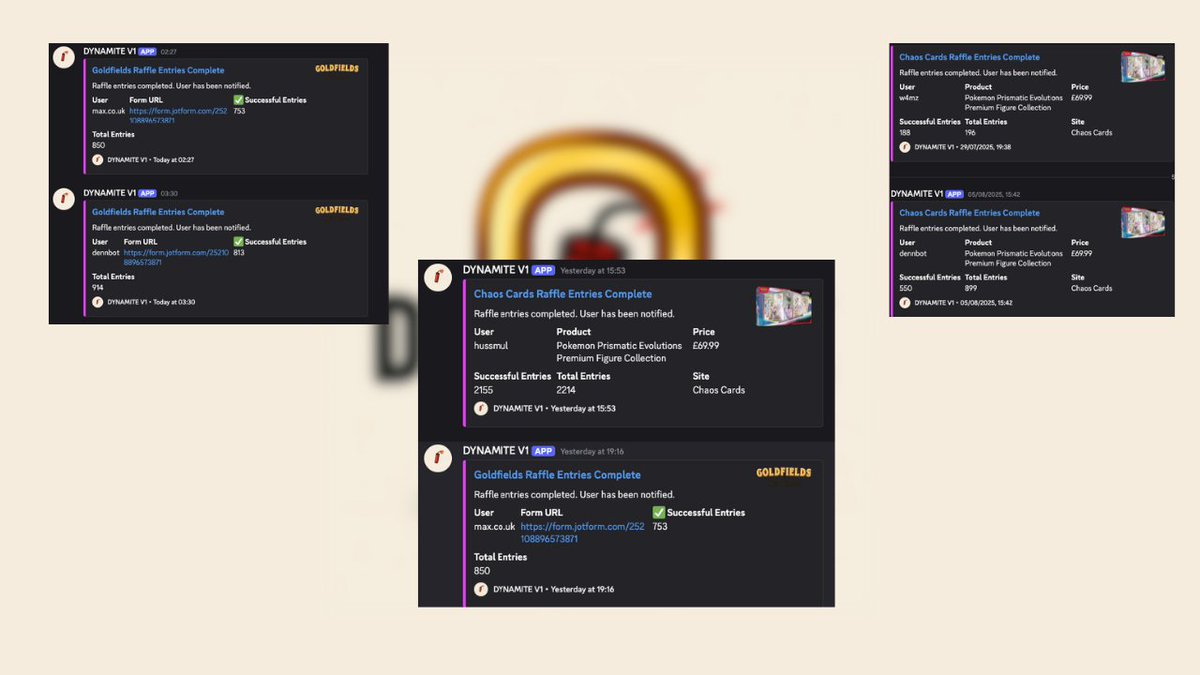 DYNAMITEAIO's tweet image. Users have been abusing our new raffle entry modules 😋