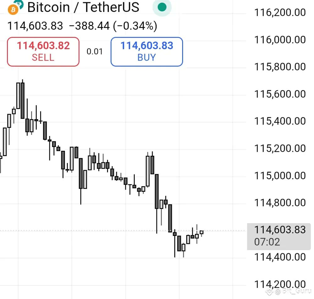 MemeCoinMaste10's tweet photo. $BTC  – Weak Bounce After Sell-Off: Caution Below $115K

Trade Setup (Spot/Futures):

• Entry Zone: $114,500 – $114,700

• Target 1: $115,200

• Target 2: $115,800

• Stop Loss: Below $114,200

#Bitcoin #BTCAnalysis #CryptoUpdate #MarketWatch #BinanceTrading https://t.co/YVwxQMrPcC