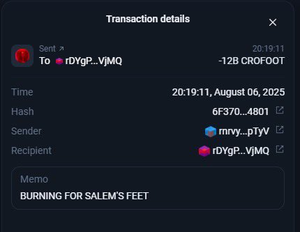 CrofootXRPL's tweet photo. Don’t forget Dex paid &amp; full 10% Dev Supply burned🔥🔥🔥

JOIN THE TG: https://t.co/4jaKyrvZzR

$CROFOOT https://t.co/f0SKLlr4Yf
