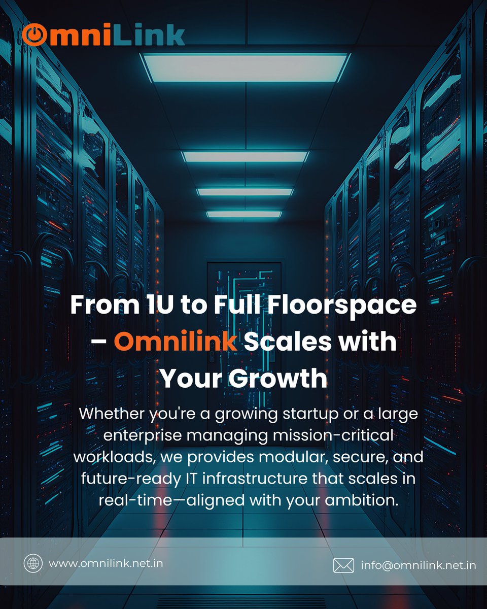 Scale your IT infrastructure with ease. From 1U racks to enterprise-level systems, we delivers modular, future-ready solutions that grow with your business.
#OmnilinkTechnology #SmartScaling #ITInfrastructure #DigitalTransformation