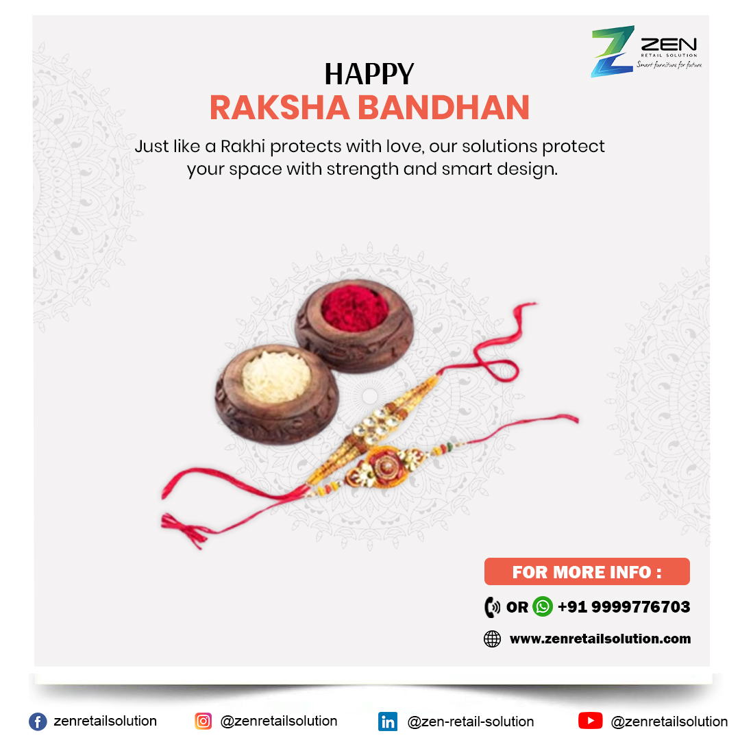 zenretailsolut1's tweet image. 𝐙𝐞𝐧 𝐑𝐞𝐭𝐚𝐢𝐥 𝐒𝐨𝐥𝐮𝐭𝐢𝐨𝐧 wishes you a #HappyRakshaBandhan! 🌸
Just like Rakhi protects with love, we protect your store with smart, strong setups.
🛠️ Smart Design | ⚡ Hassle-Free Install
📞 +91 99997 76703 | 🌐 zenretailsolution.com

#RetailUpgrade #StoreProtection