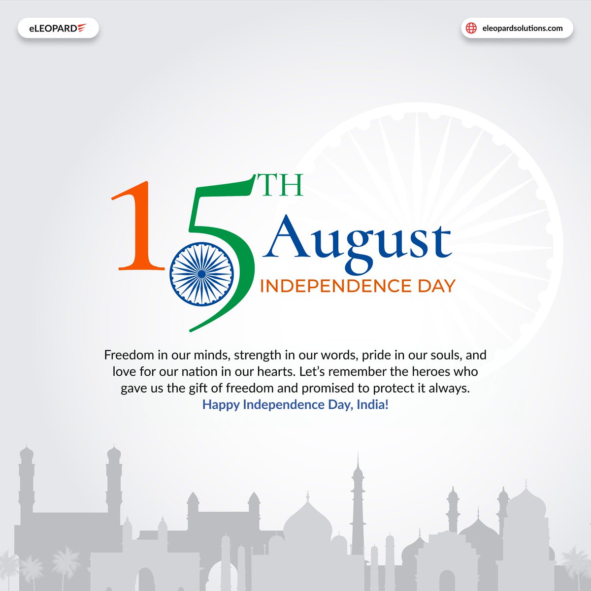 Happy Independence Day, India!🥳

Let’s honor our heritage, embrace our unity, and continue to build a brighter future together. Jai Hind!