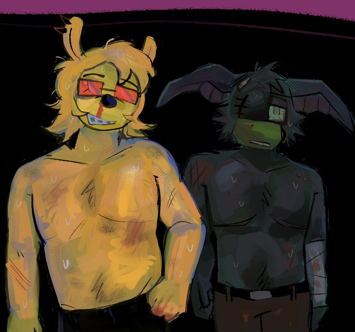 I want you to hit me as hard as you can