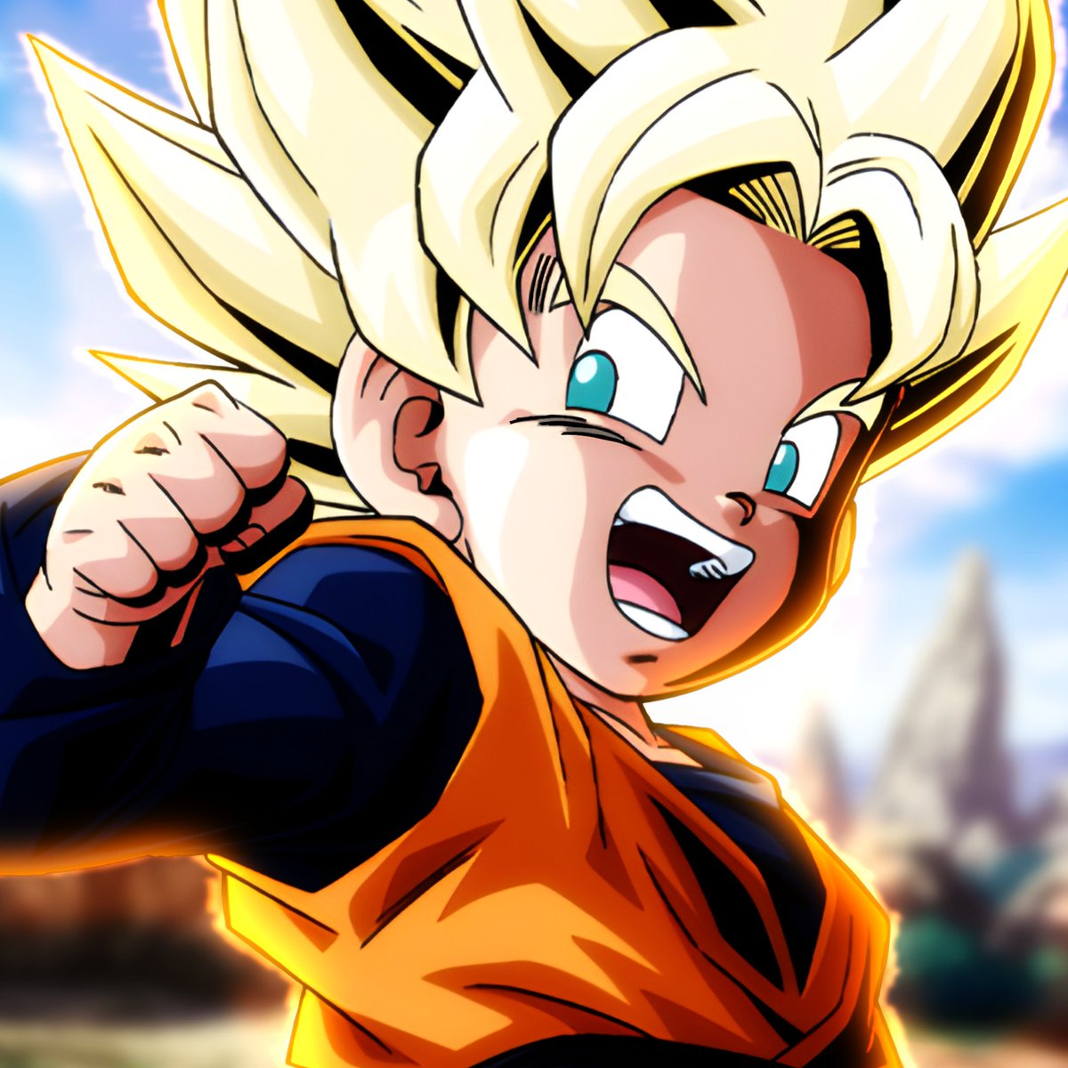 INT Super Saiyan Gohan (Teen) + Super Saiyan Trunks (Kid) + Super Saiyan  Goten (Kid) in 4k. •More art cards on my profile. #DokkanBattle #ドッカンバトル  #DragonBallZ #GlobalDokkanCampaign #GlobalDokkanCP, image size:1200x1200