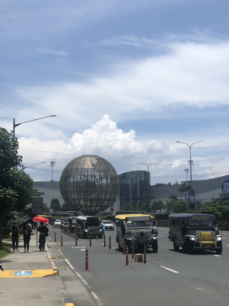Cumulus on top of the globe