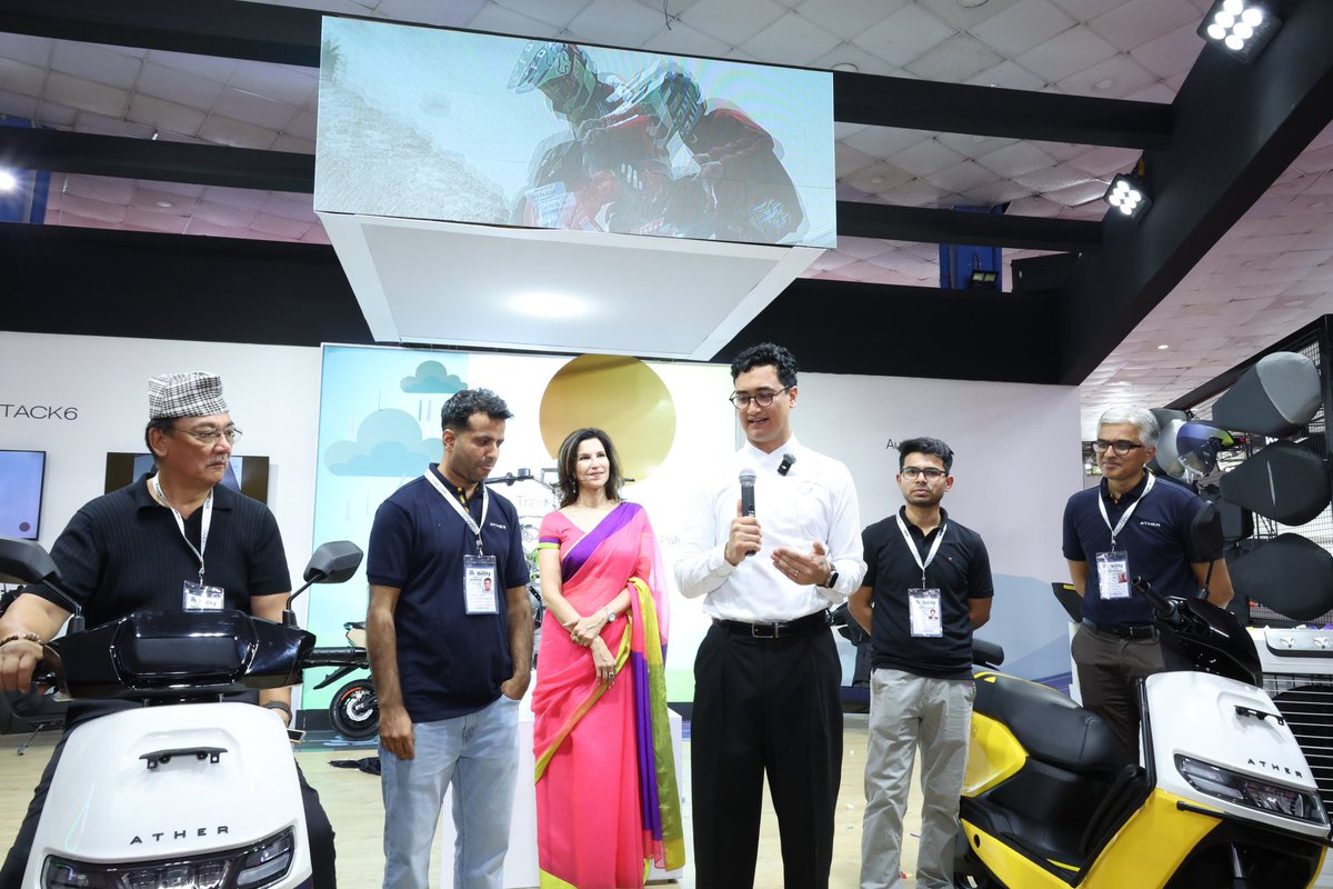 We are taking Ather Rizta to Nepal! 🇳🇵

The 450, our performance scooter has been around there for a while. Rizta is built for families and it's been scaling up crazily fast in India. Hoping to see the same in Nepal!

Here is a gimpse from Rizta launch at the NAIMA Nepal Mobility
