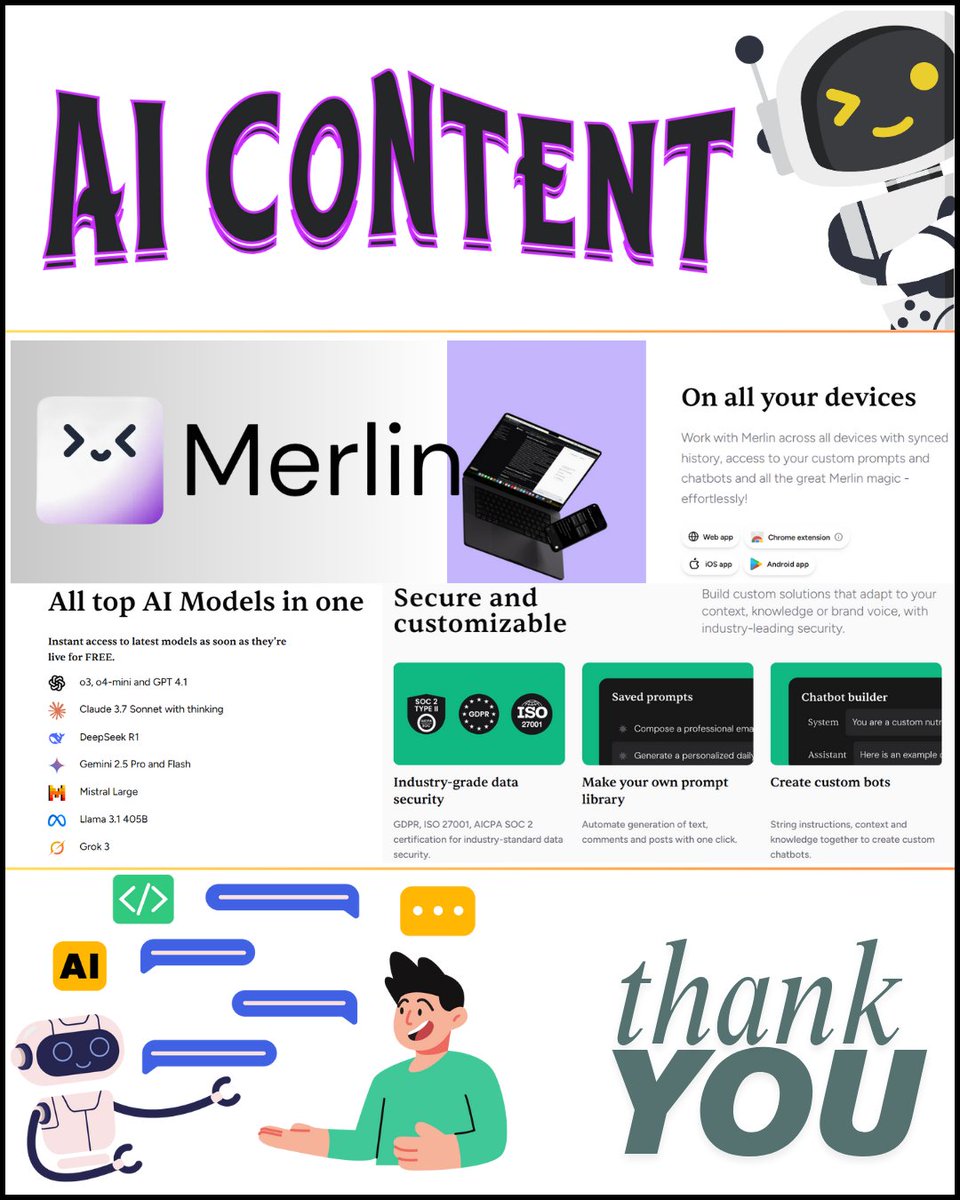 PComLap's tweet image. 🎥 Missed our latest tutorials?
✅ PRISM Live Studio: Go live w/o showing your face
🤖 Merlin AI: Use all top AI models in one place
Watch now on #PcomLap 👇
[youtube.com/@PcomLap]
#PRISMLive #MerlinAI #TechTips #AItools #ContentCreation