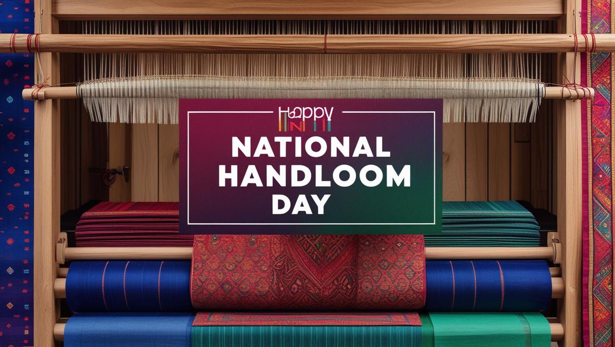 parthomishra's tweet image. 🧵 Celebrating National Handloom Day! 🇮🇳
Today, we honour the artistry, heritage and sustainability of Indian handlooms — a true symbol of our cultural pride and craftsmanship.

#NationalHandloomDay #SupportWeavers #VocalForLocal #HandloomHeritage #MadeInIndia #SustainableStyle