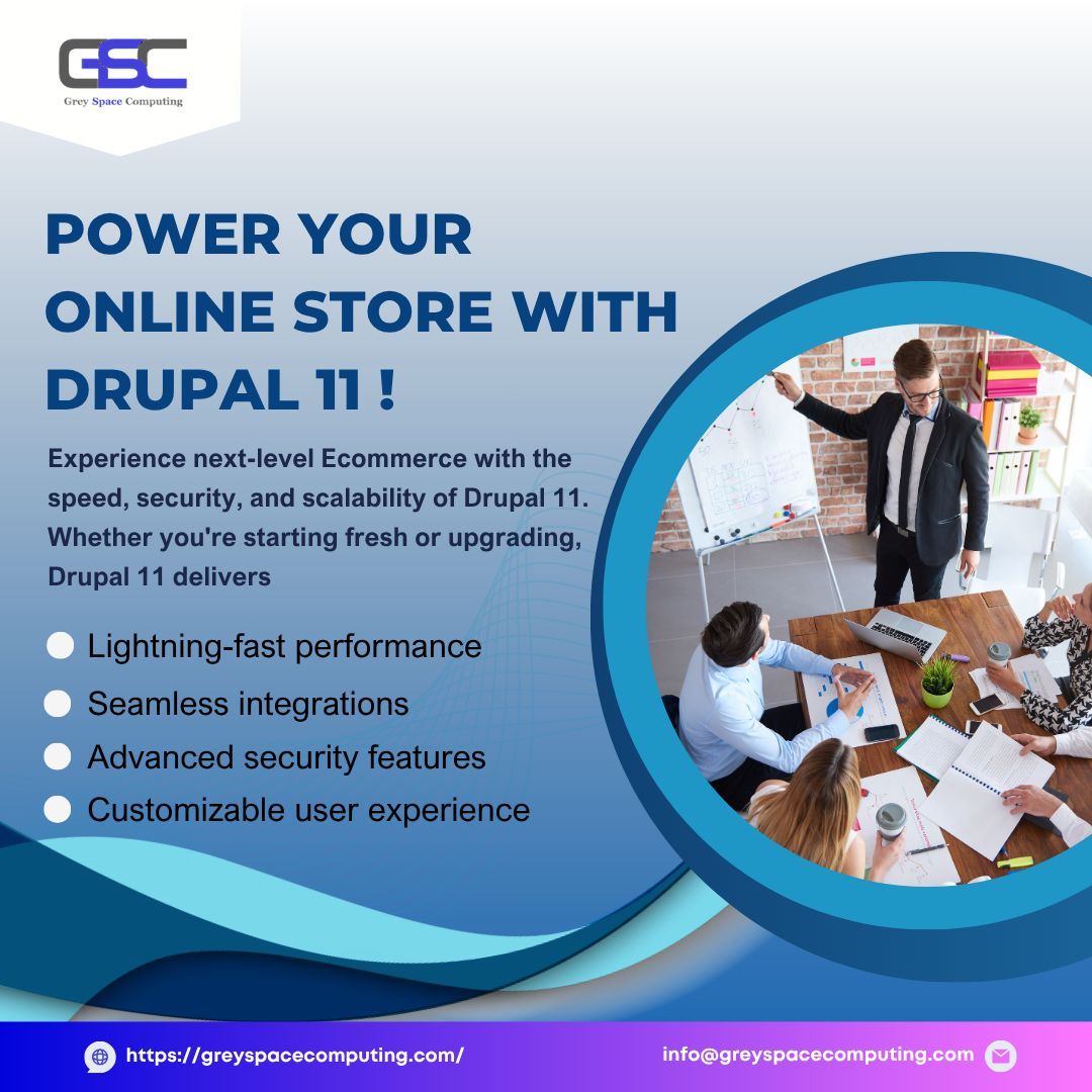 CGreyspace's tweet image. Ecommerce with Drupal 11
It’s time to upgrade to Drupal 11 and unlock the latest features, security, and performance benefits! 🔐⚡
Learn more : greyspacecomputing.com
#Drupal11 #eCommerceDevelopment #DrupalCommerce #WebUpgrade #DigitalStore #DrupalExperts