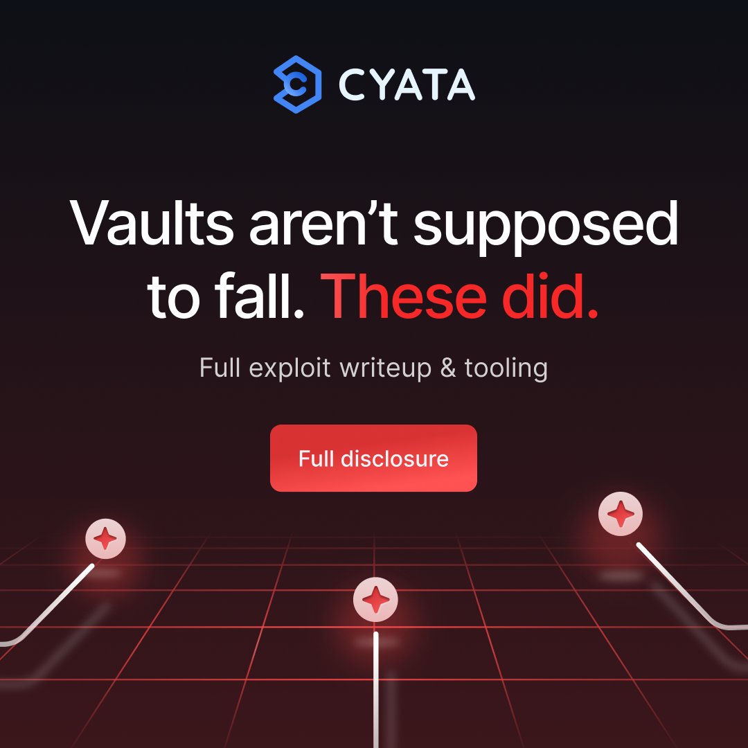 Vaults are trusted by default.

We found 14 zero-days that challenge that trust.

RCEs. Auth bypass. Root token theft.

🔎Read the disclosure: cyata.ai
🎙️ See us at #BlackHat2025 Booth 6316

#VaultFault #Cybersecurity #ZeroDay #CISO #HashiCorpVault #CyberArk