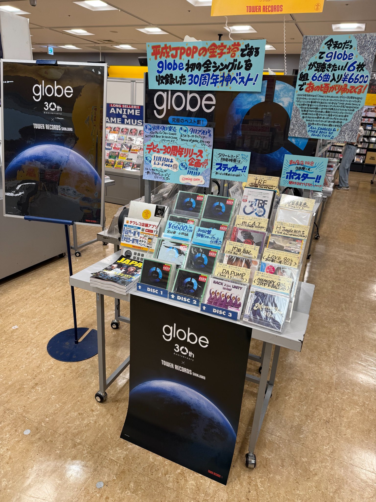 【新品】 globe ポスター B2 ALL SINGLES タワレコ新宿店限定 GxujINsawAAtZo0.jpg:large