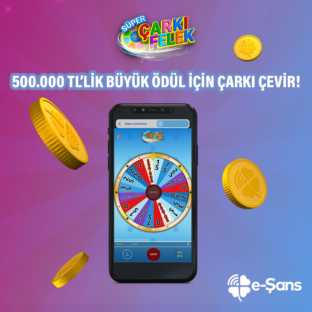 esanscomtr's tweet photo. Süper Çarkıfelek ile çarkı döndür hemen kazanmaya başla! Süper Çarkıfelek’de büyük ödül için hemen https://t.co/BaKbyufNPh 'ye gel!

#eşans #geloynaeğlenkazan #şans https://t.co/L1kLwiiM7s
