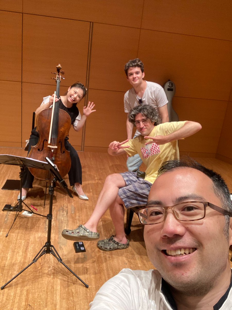 4BerlinTokyo's tweet photo. 🎻✨ The holy grail of string quartet halls – Yokohama Salvia Hall!
So lucky to be part of its legendary quartet series, which regularly features top international ensembles. it’s an honor to return to this incredible space, another sold-out concert,an unforgettable night 🇯🇵❤️ https://t.co/eGNWfis0vP