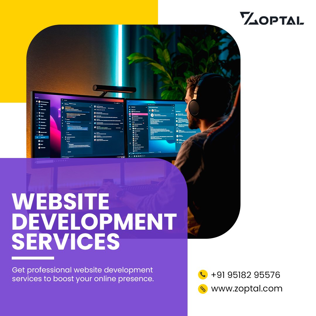 🚀 Build a Stunning Online Presence with Expert Web Development Services at #Zoptal!

From responsive design to powerful backend solutions, we craft websites that perform, engage, and convert.

🌐 Let’s bring your vision to life.
🔗 Reach out to us at zoptal.com