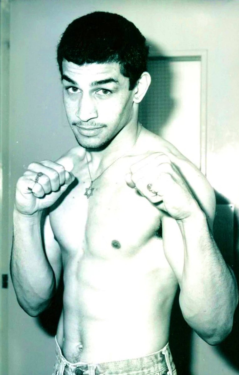 The tough Les Remikie is pictured before his 1986 match up with Brian Nickels at York Hall. Remikie would box 33 times as professional, winning 7 times.