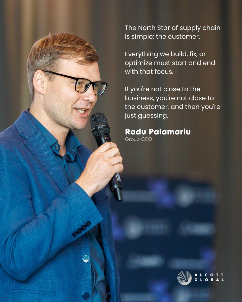 If you’re not close to the business, you’re not close to the customer.

Radu reminds us: customer-centricity is the backbone of real supply chain leadership. The moment we disconnect from that focus, everything else becomes reactive.

Let that be your compass.