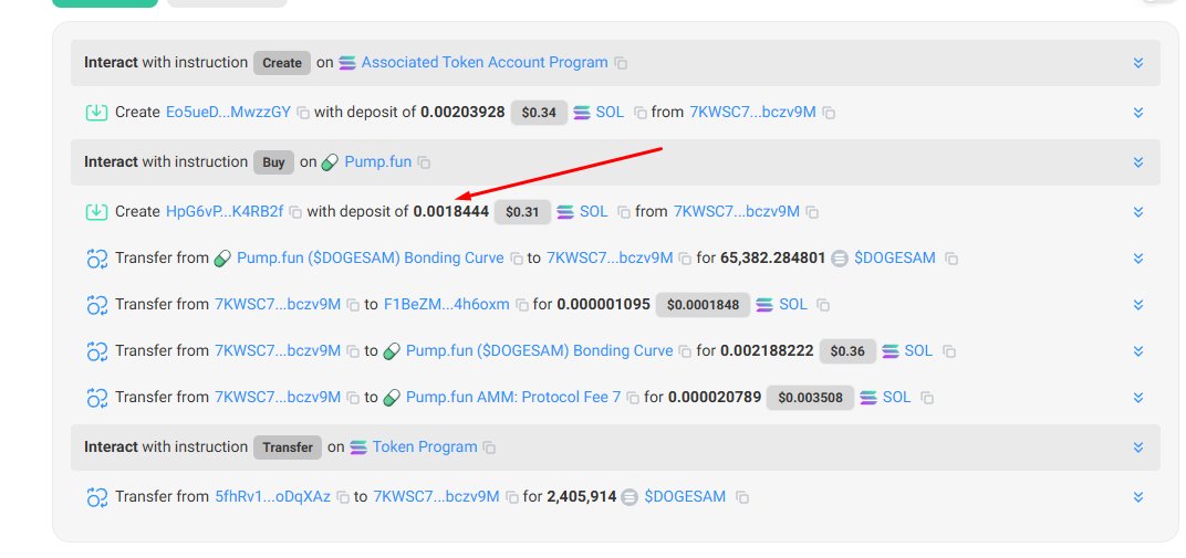 #Pumpfun #Updates #UserVolumeAccumulator

Each new #wallet which is buying #pumpfun #token, they will have new #PDA which is accumulating #volume data.
So, if you finish trading with that wallet, you can close that account and gather back #solana used for #rent.