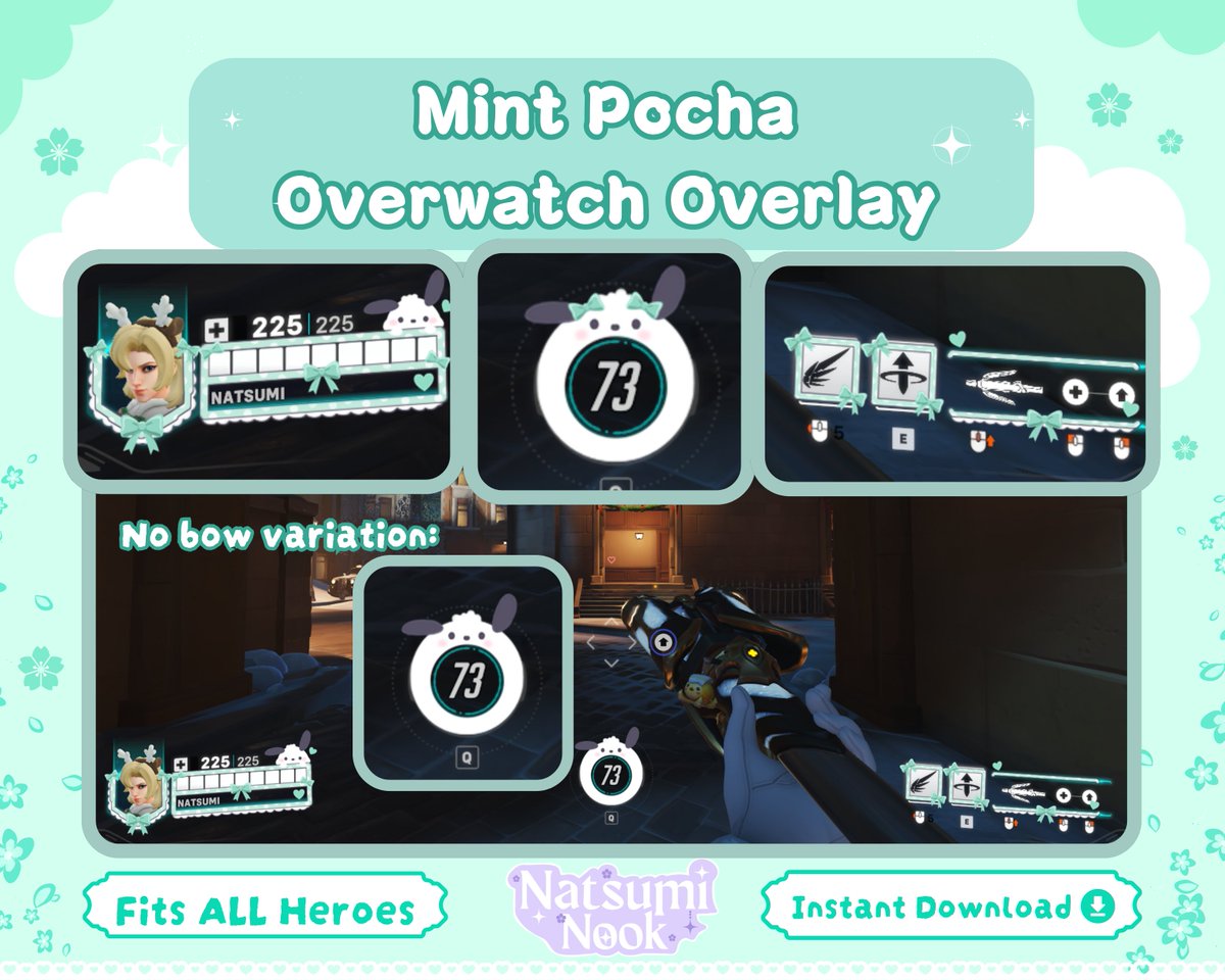 mint choco pochacco overwatch overlay~

optional: bows on head

etsy:natsuminook.etsy.com/au/listing/434…
kofi: ko-fi.com/s/d8bcc053ed