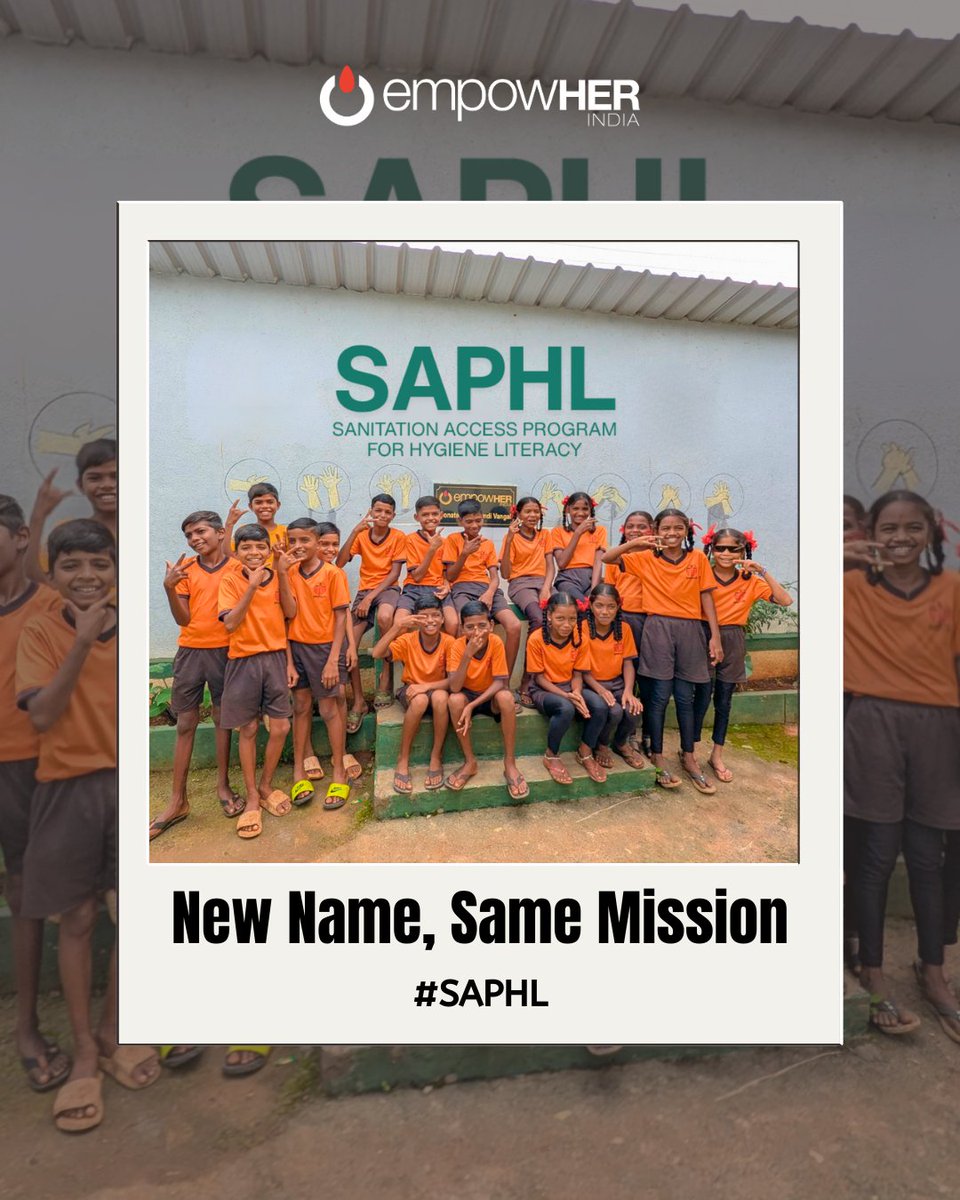 We are happy to share the new name for our WaSH program - SAPHL (Sanitation Access Program for Hygiene Literacy)
Know more about SAPHL here: empowherindia.org/program-saphl.…

#empowHERIndia #wash #saphl #sanitation #program #hygiene #literacy #ngo #empowhering #maharashtra