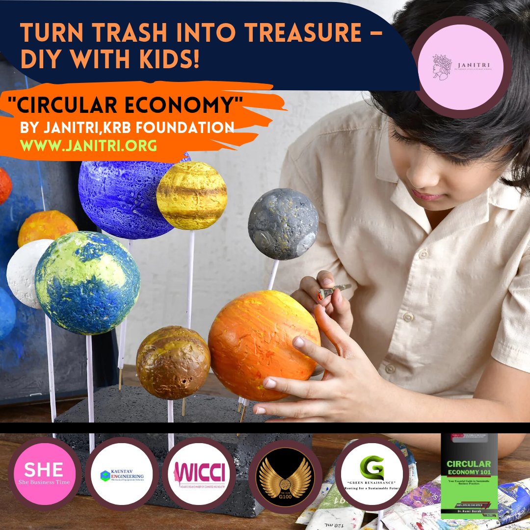 Janitri3's tweet photo. ๐จโป๏ธ DIY with Kids = Fun + Sustainability!
Make pencil holders from cans, bird feeders from bottles, or seed balls from waste paper. ๐ฑ
Letโs turn trash into treasure & raise creative eco-warriors!
Tag us with your crafts ๐
#DIYWithKids #RecycleCrafts #EcoParenting #Janitri https://t.co/K4PciNnCCJ