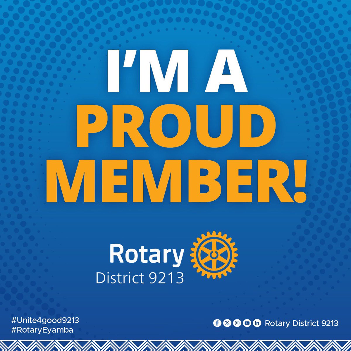Ever wondered what it’s like to be part of something bigger? 

Rotary District 9213 is where people from all walks of life come together to create lasting impact.

Visit a club near you and take the next step: join Rotary.

 #RotaryEyamba