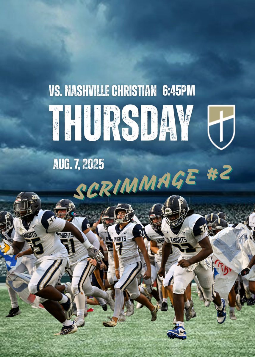 Scrimmage #2 vs Nashville Christian - 6:45pm. #KnightTime <a href="/JPIIAthletics/">Pope Prep Athletics</a>