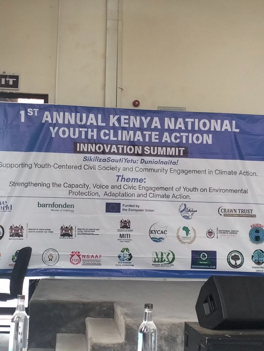 Kenya Youth Climate Advisory Council (@kyca_council) on Twitter photo The Kenya National Youth Climate Action Innovation Summit is ON!
Youth are bringing bold solutions, real stories & climate innovation to the table
Hosted by <a href="/Oayouthkenya/">OAYouth Kenya</a> & powered by us #KYCAC
#Youth4ClimateAction #ClimateInnovationKE #KenyaClimateSummit2025 The Kenya National Youth Climate Action Innovation Summit is ON!
Youth are bringing bold solutions, real stories & climate innovation to the table
Hosted by <a href="/Oayouthkenya/">OAYouth Kenya</a> & powered by us #KYCAC
#Youth4ClimateAction #ClimateInnovationKE #KenyaClimateSummit2025