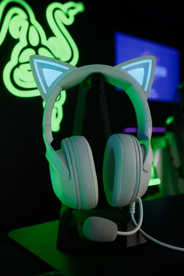 RAZER STORE】 キュートなネコミミヘッドホン発売中🐍 『Kraken Kitty