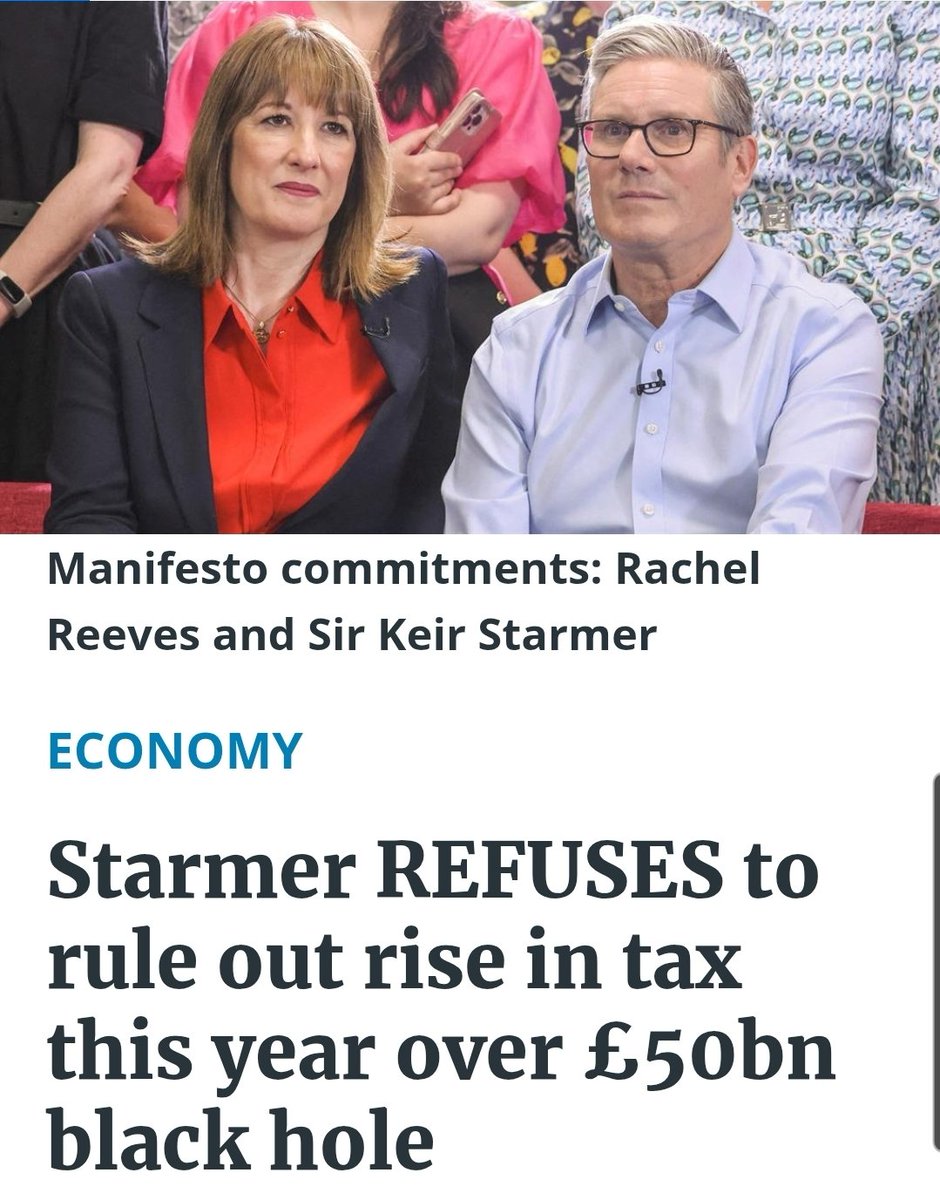 It seems to be a daily event for more evidence to emerge that Starmer and Reeves are completely out of their depth.

To save the economy, they must start with:
》Abandon Net Zero;
》Cut employers' NICs;
》Cancel Chagos; &amp;
》Stop giving money for nothing to the EU/France.