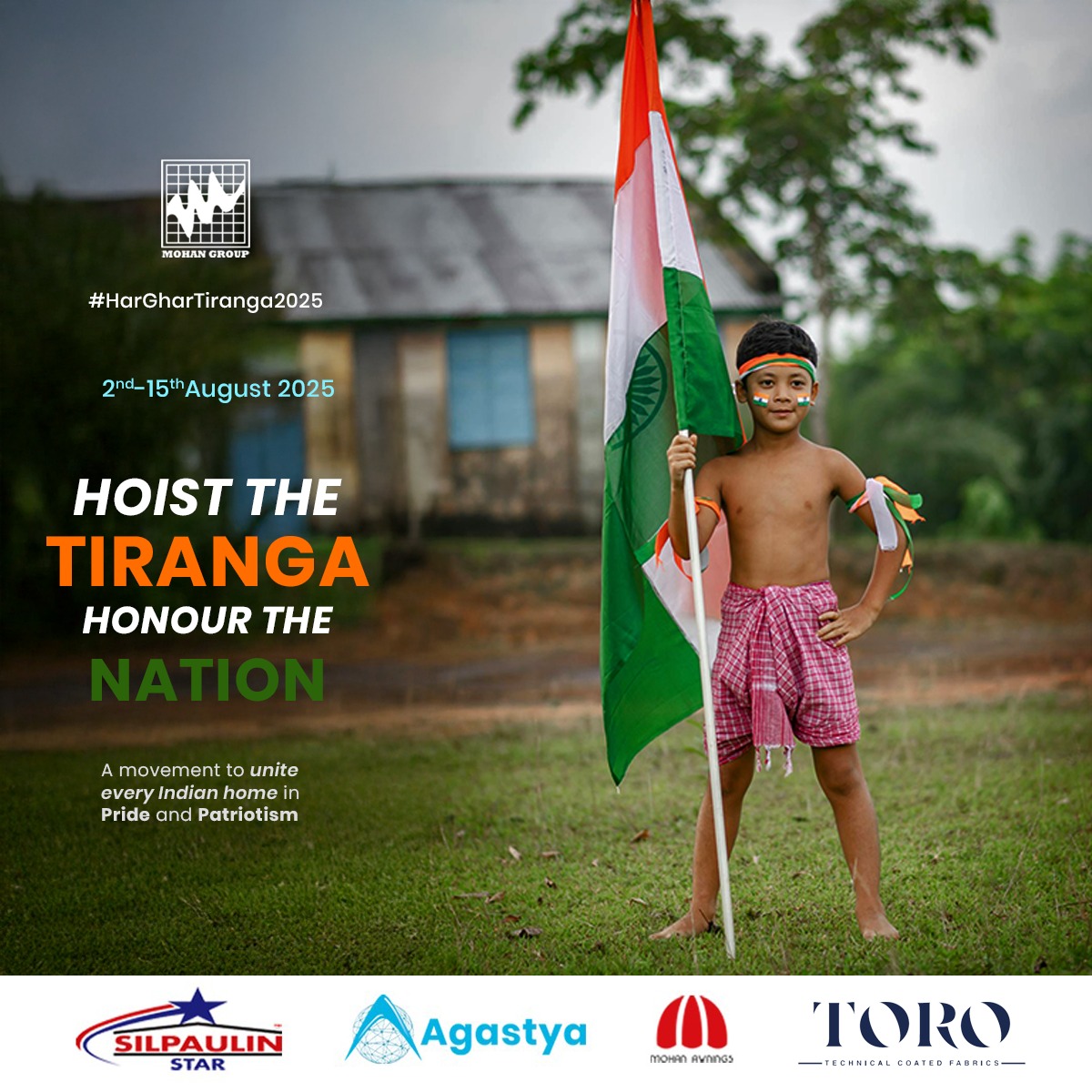 | 𝐇𝐚𝐫 𝐆𝐡𝐚𝐫 𝐓𝐢𝐫𝐚𝐧𝐠𝐚 | | 𝐆𝐡𝐚𝐫 𝐆𝐡𝐚𝐫 𝐓𝐢𝐫𝐚𝐧𝐠𝐚 | | 𝐀𝐳𝐚𝐝𝐢 𝐊𝐚 𝐀𝐦𝐫𝐢𝐭 𝐌𝐚𝐡𝐨𝐭𝐬𝐚𝐯 | 
One flag. One nation. One emotion! 🇮🇳 🇮🇳
Wave the Tiranga with pride and honor this, Independence Day!  🇮🇳 🇮🇳 🇮🇳
#HarGharTiranga #AzadiKaAmritMahotsav