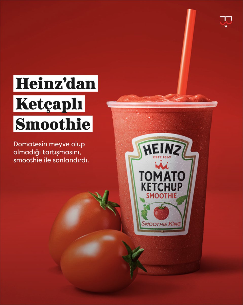 "Domates meyveyse... Ketçap da bir çeşit smoothie'dir."

Heinz'ın yeni ürünü “Tomato Ketchup Smoothie”, özellikle TikTok'ta viral olan turşulu lattelerin ve tuzlu gazozlar gibi "tuhaf ama trend" tariflerin izinden gidiyor. 

shorturl.at/dJeB3