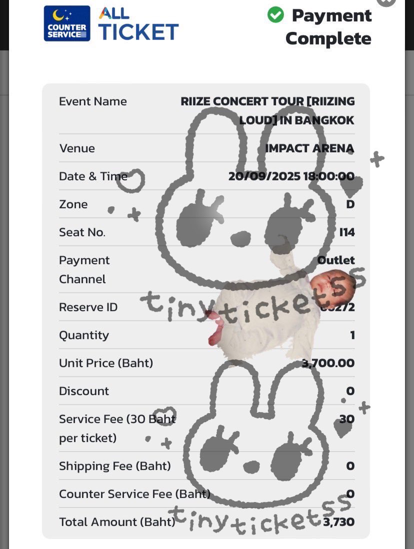 tinyticketss's tweet image. #reviewtinyticketss

รีวิวกดบัตรคอนน้องข้าวค่า

#RIIZINGLOUD_IN_BANGKOK