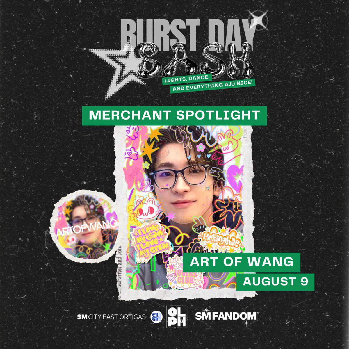 CaratLandPH's tweet photo. Ready for part two of our Burst Day Bash Merchant Spotlight! 🥳

If you love cute button pins, key rings, and stickers, you're in luck! Kaj Designs PH and Art of Wang will be there on August 9th to satisfy your cravings.

Come show your support! 

#BurstDayBash https://t.co/8GExAffQ0e