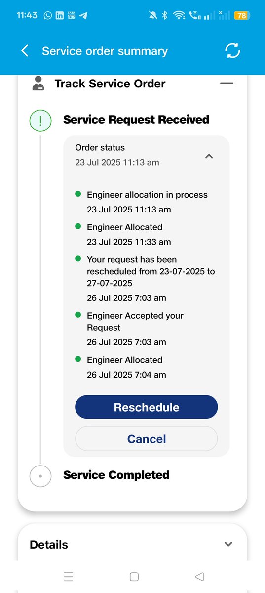 Dibyajyoti0801's tweet image. Bought an extended warranty for my OnePlus TV from #RelianceDigital
TV display issue — raised 3 service requests, no response.
Promised service in 72 hours, it's been 1 month.
Money taken,but no service. #RelianceIndustries
@RelianceDigital @reliancegroup @RelianceResQ
#OnePlusTV
